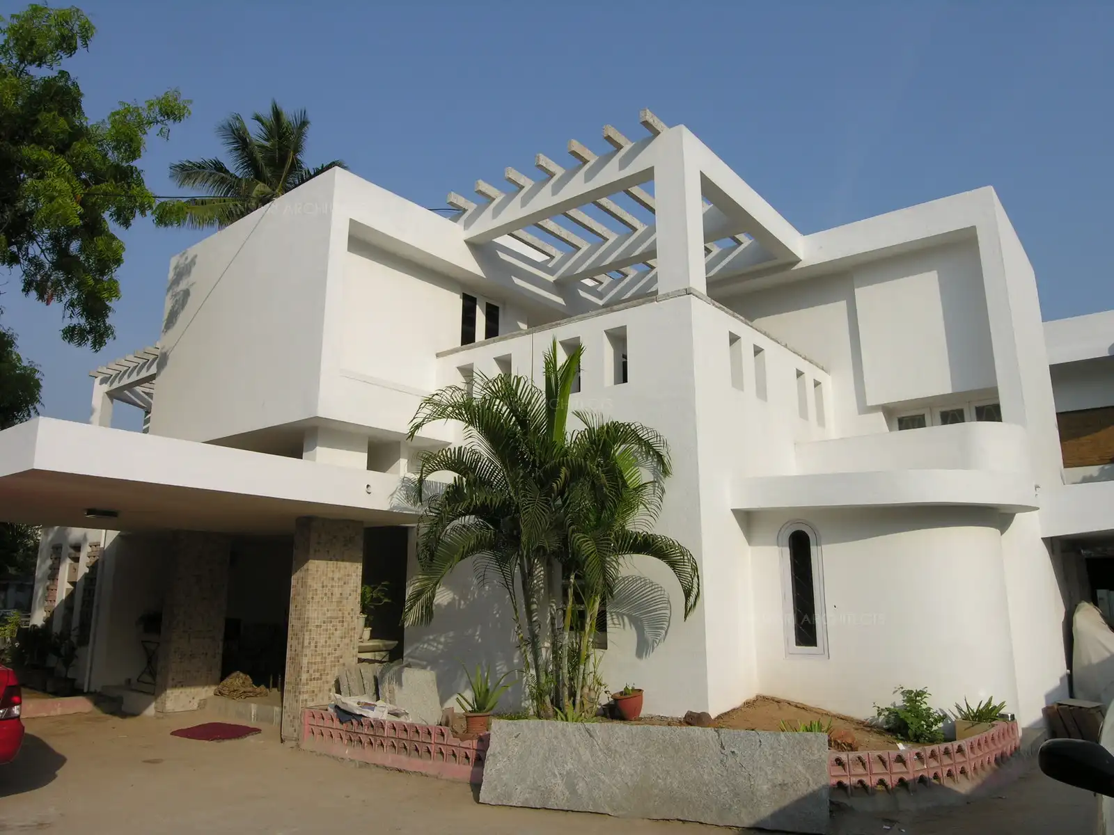 stone courtyard house ansari architects chennai
